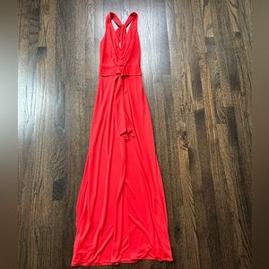 BCBG Max Azria Long Coral slim fit dress